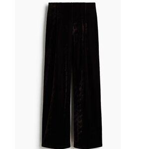 H&M Dark Brown Velour Velvet Pants, XS